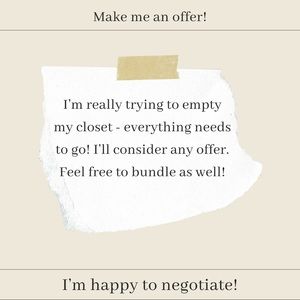 Make me an offer!